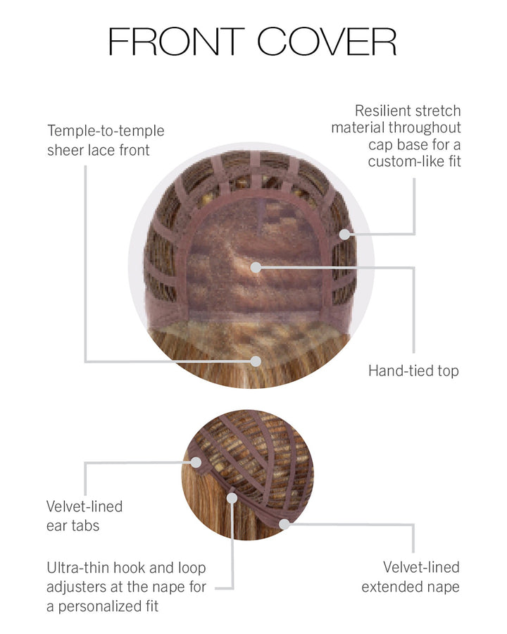 Front Cover: Synthetic Wig | Heat Friendly, Lace Front, Hand‑Tied