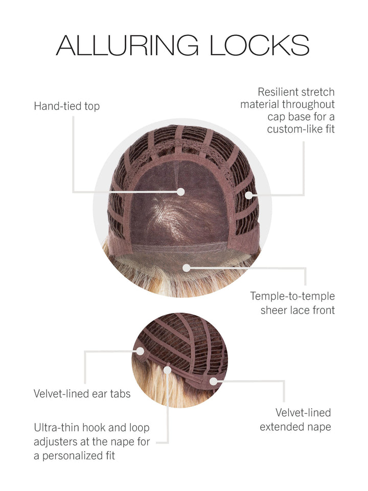 Alluring Locks: Synthetic Wig | Heat Friendly, Lace Front, Hand‑Tied