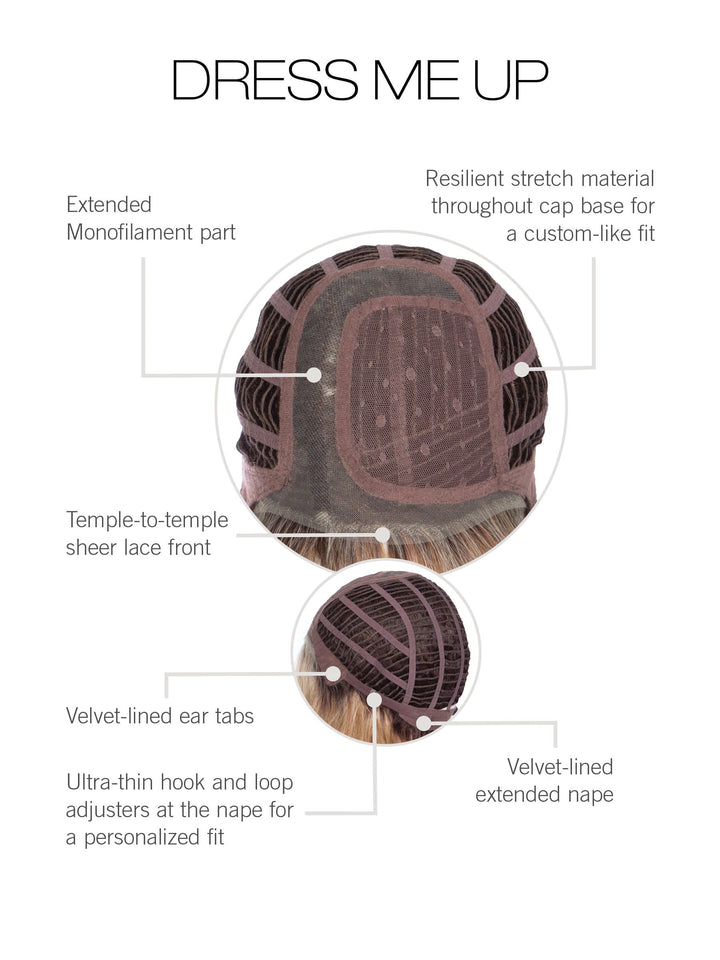Dress Me Up: Synthetic Wig | Heat Friendly, Lace Front, Mono Top