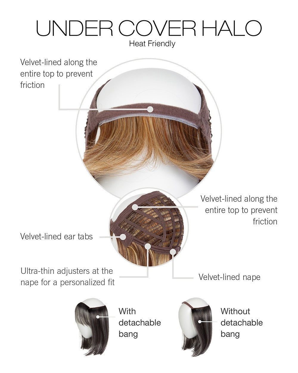 Under Cover Halo: Synthetic Topper | Heat Friendly, Basic Cap