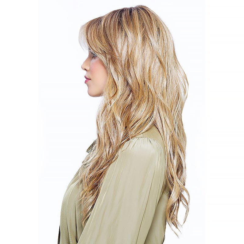 California Beach Waves: Synthetic Wig | Heat Friendly, Lace Front, Mono Top