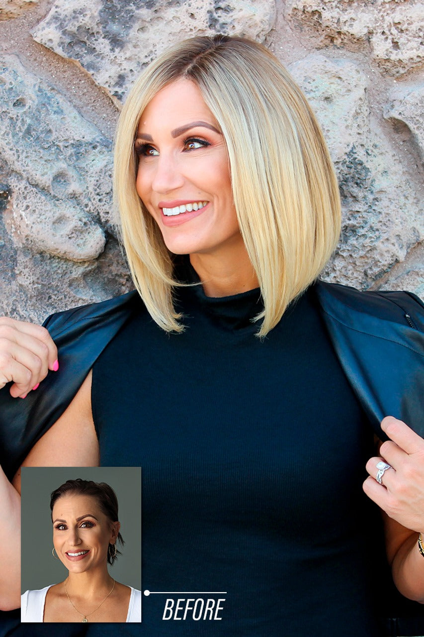 Carrie Petite: Human Hair Wig | Lace Front, Mono Top