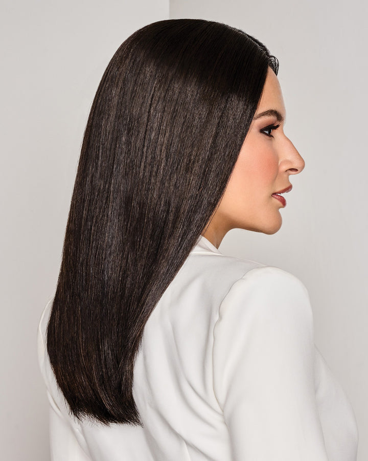 Chart Topping 16″: Human Hair Topper | Lace Front, Mono Top