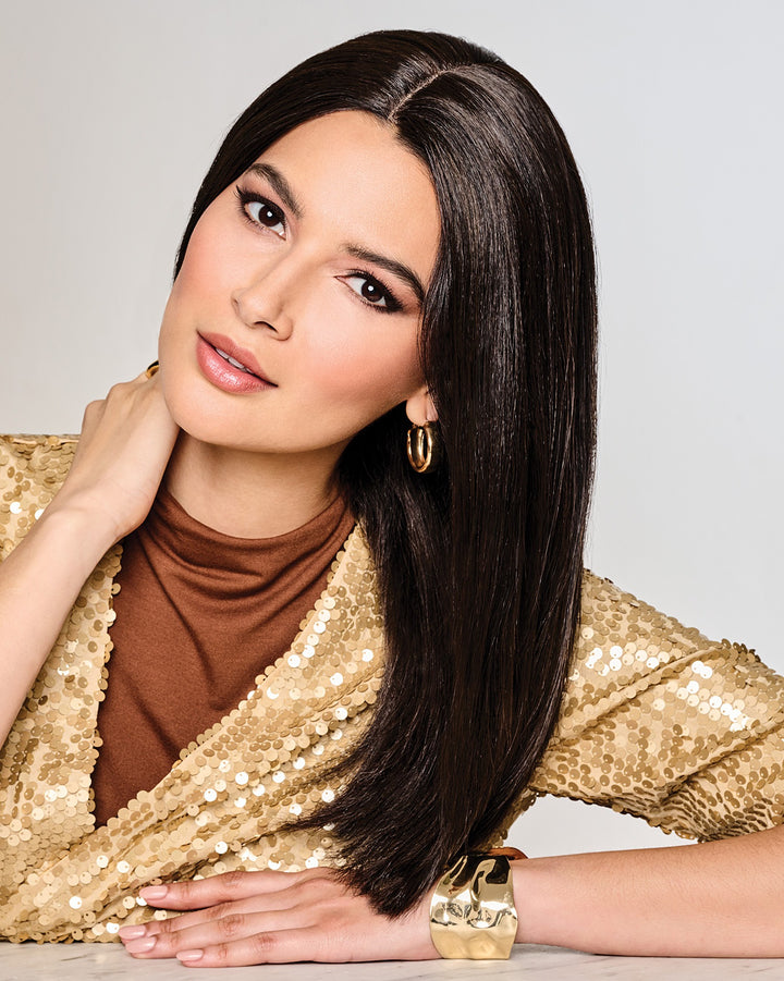 Chart Topping 16″: Human Hair Topper | Lace Front, Mono Top