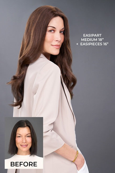 EasiPart Medium 18": Remy Human Hair Topper
