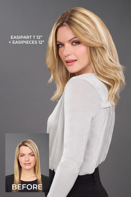 Easipart T 12": Remy Human Hair Topper | Mono Top