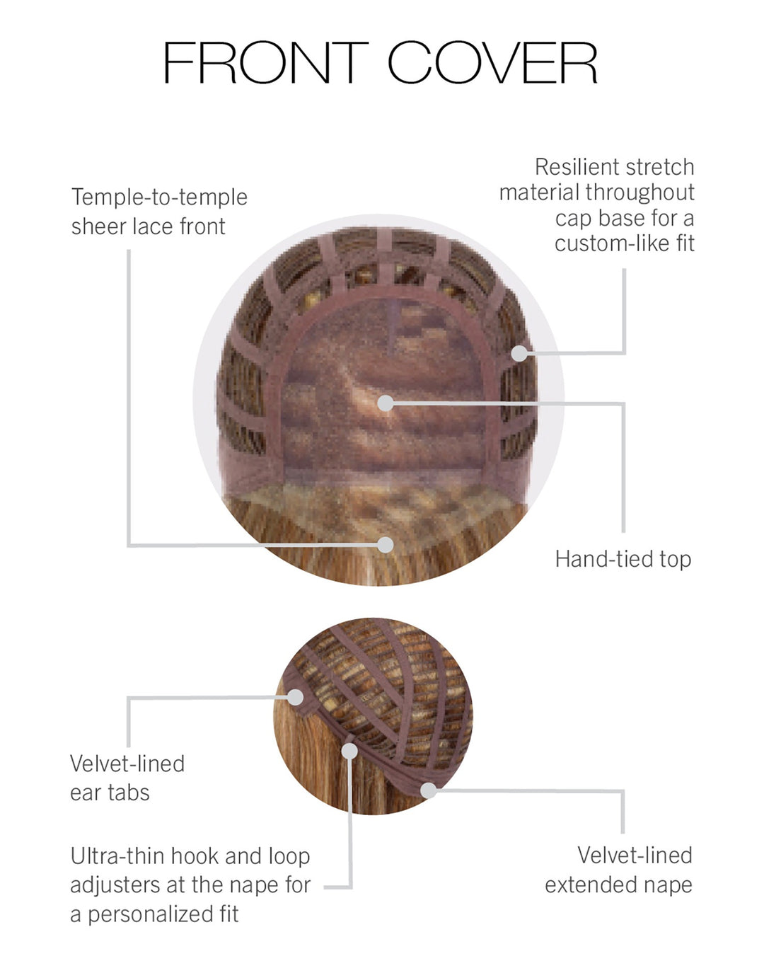 Front Cover: Synthetic Wig | Heat Friendly, Lace Front, Hand‑Tied