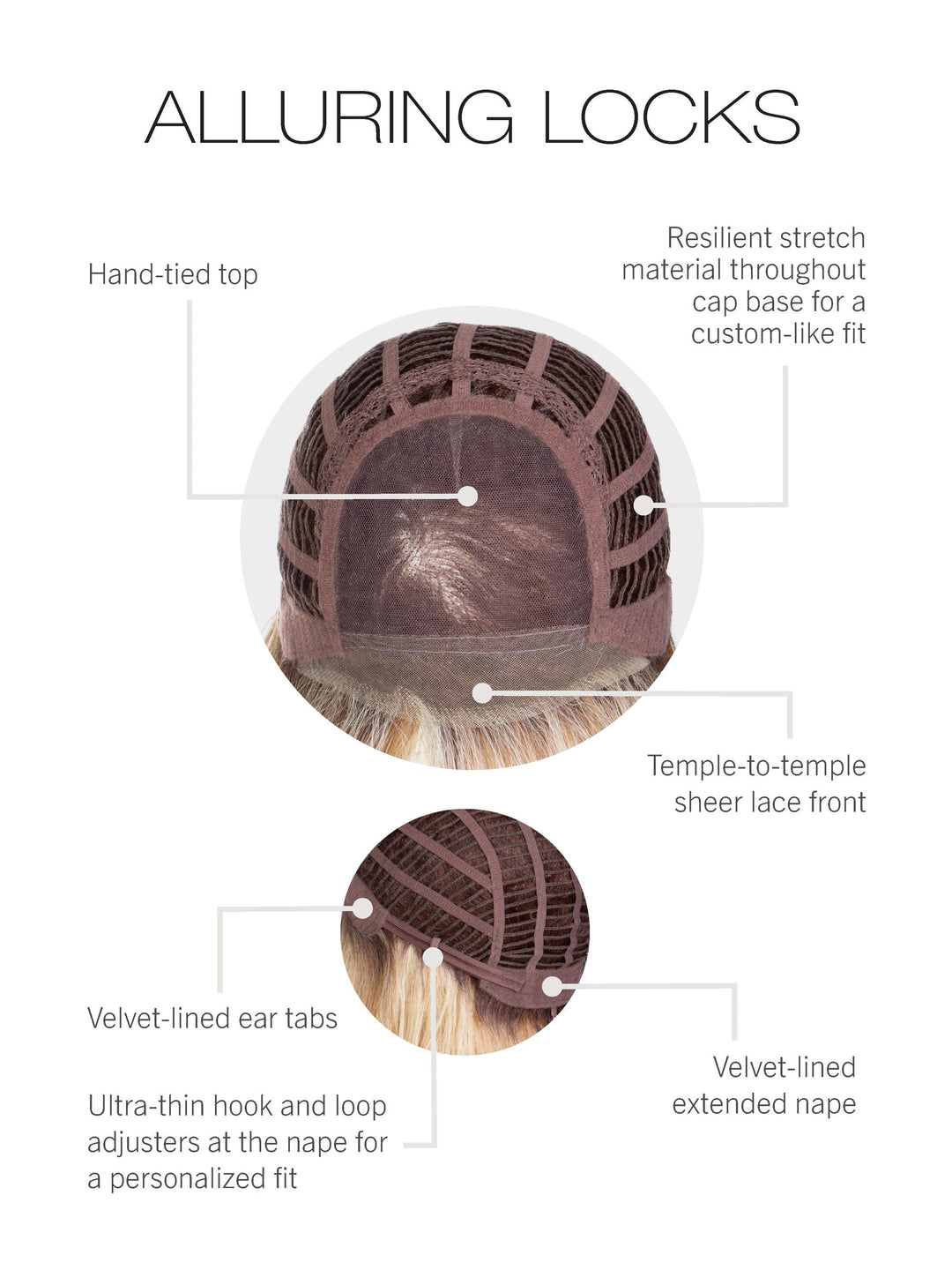 Alluring Locks: Synthetic Wig | Heat Friendly, Lace Front, Hand‑Tied