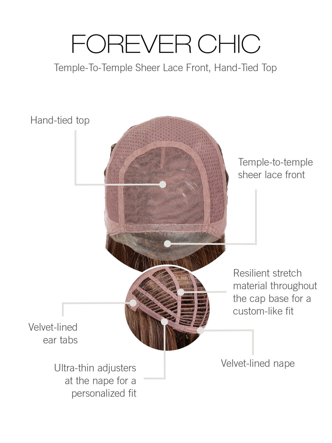 Forever Chic: Synthetic Wig | Lace Front, Hand‑Tied