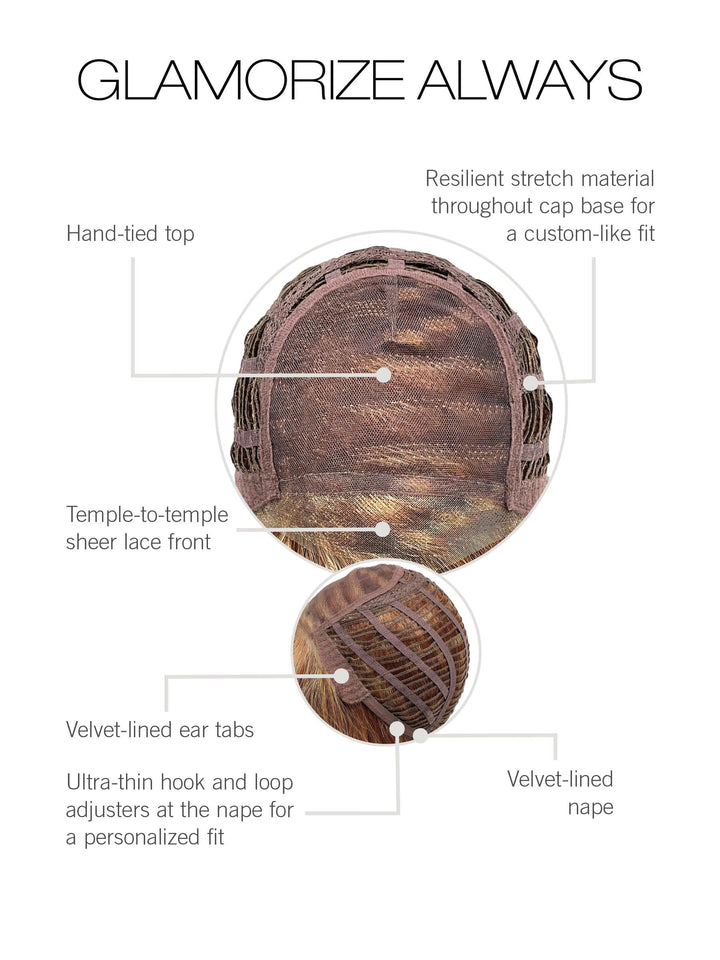 Glamorize Always: Synthetic Wig | Heat Friendly, Lace Front, Hand‑Tied