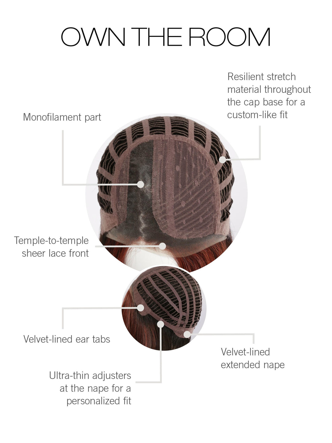 Own The Room Large: Synthetic Wig | Heat Friendly, Lace Front, Mono Part