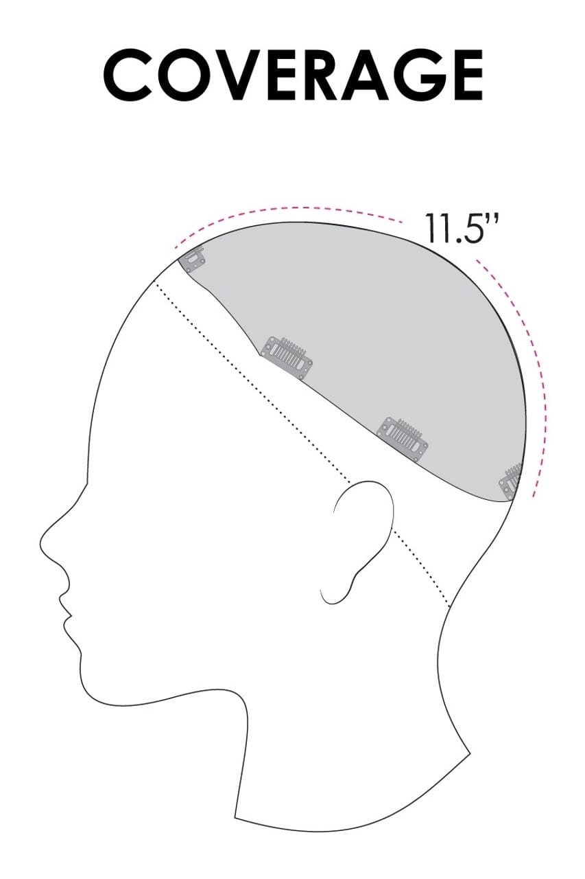 Top Full 18": Remy Human Hair Topper | Mono Top