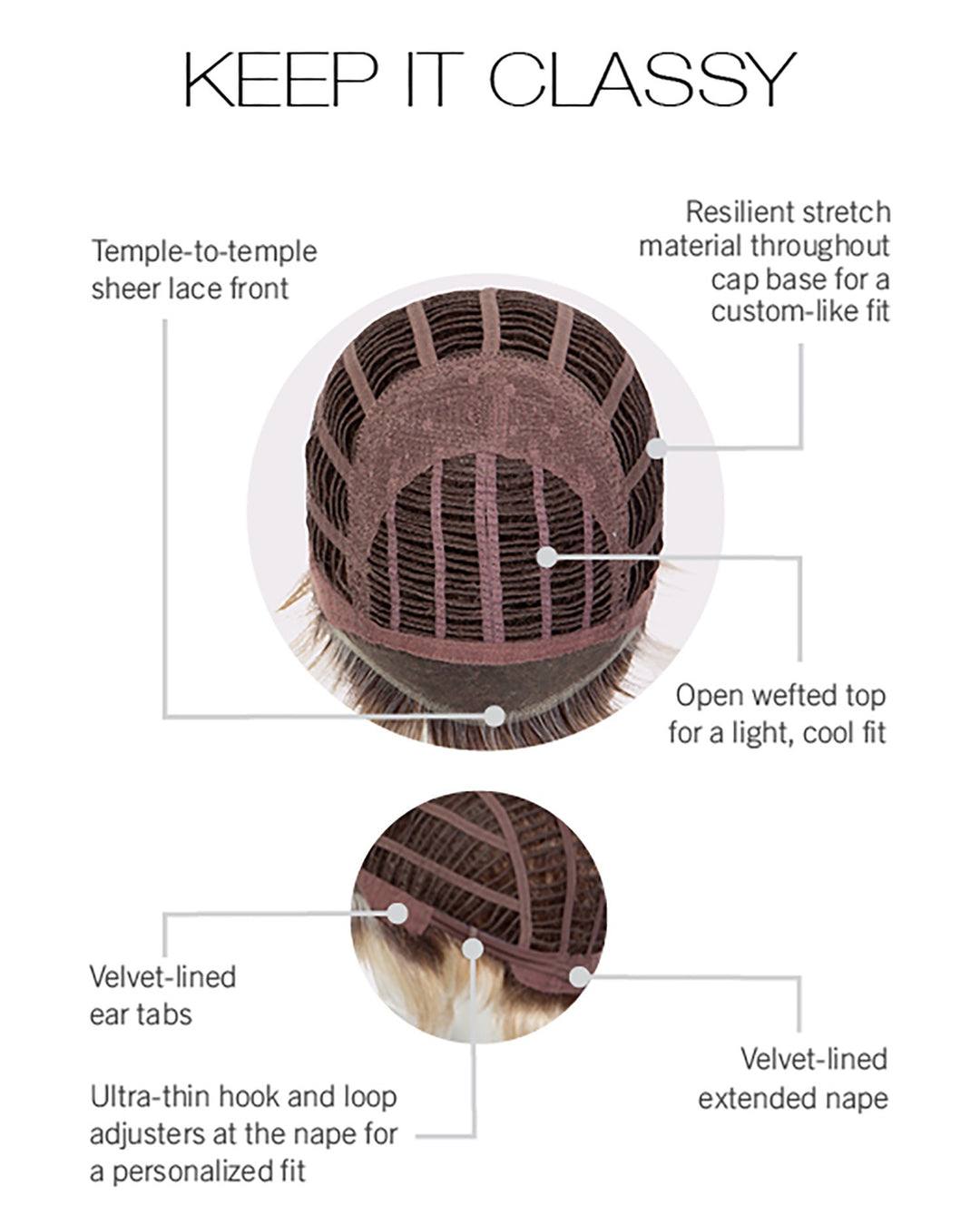 Keep It Classy: Synthetic Wig | Heat Friendly, Lace Front