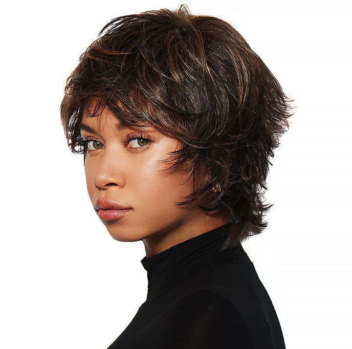 Razor Cut Shag: Synthetic Wig | Heat Friendly, Basic Cap