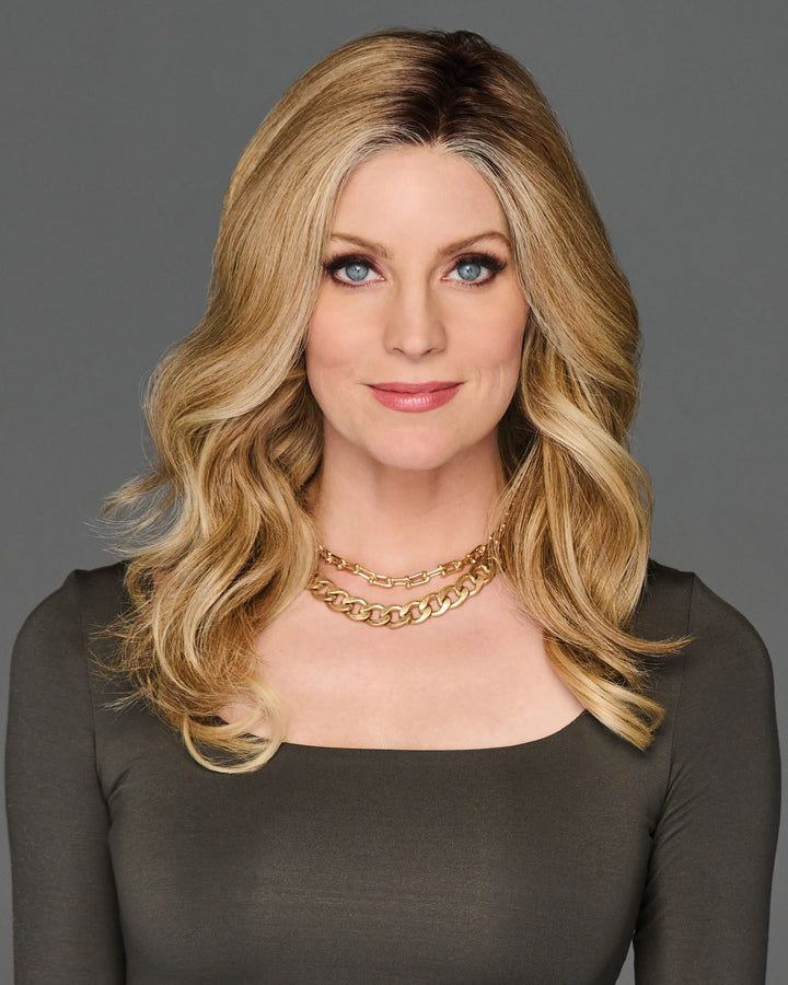 Top Billing Wavy 14″: Synthetic Topper | Heat Friendly, Lace Front, Mono Top