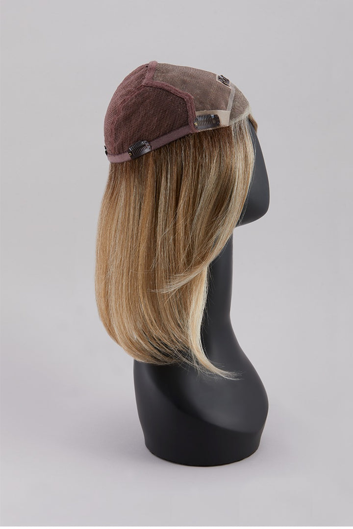 Top Coverage 12": Synthetic Topper | Lace Front, Hand‑Tied