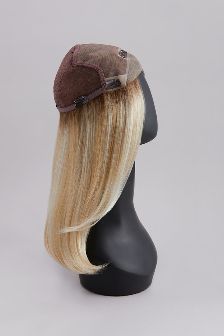 Top  Coverage 18": Synthetic Topper | Lace Front, Hand‑Tied