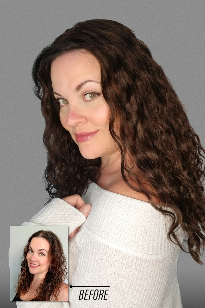 Top Style HH 18": Remy Human Hair Topper | Lace Front, Mono Top