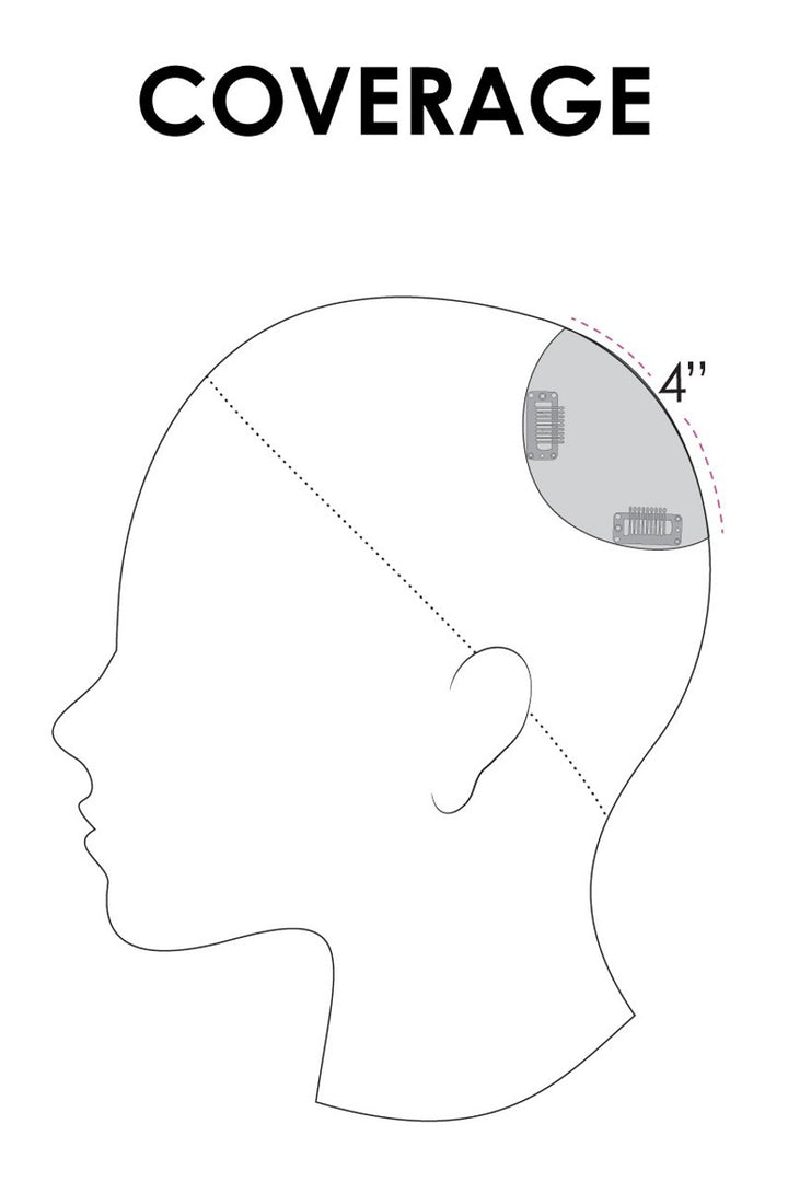Top This 16": Remy Human Hair Topper | Mono Top