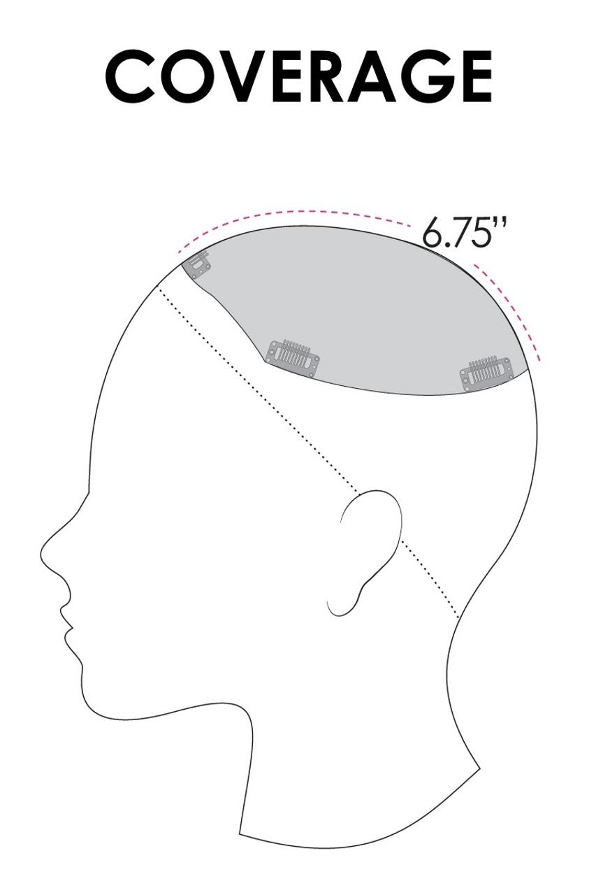 Top Wave 12": Synthetic Topper | Lace Front, Mono Top