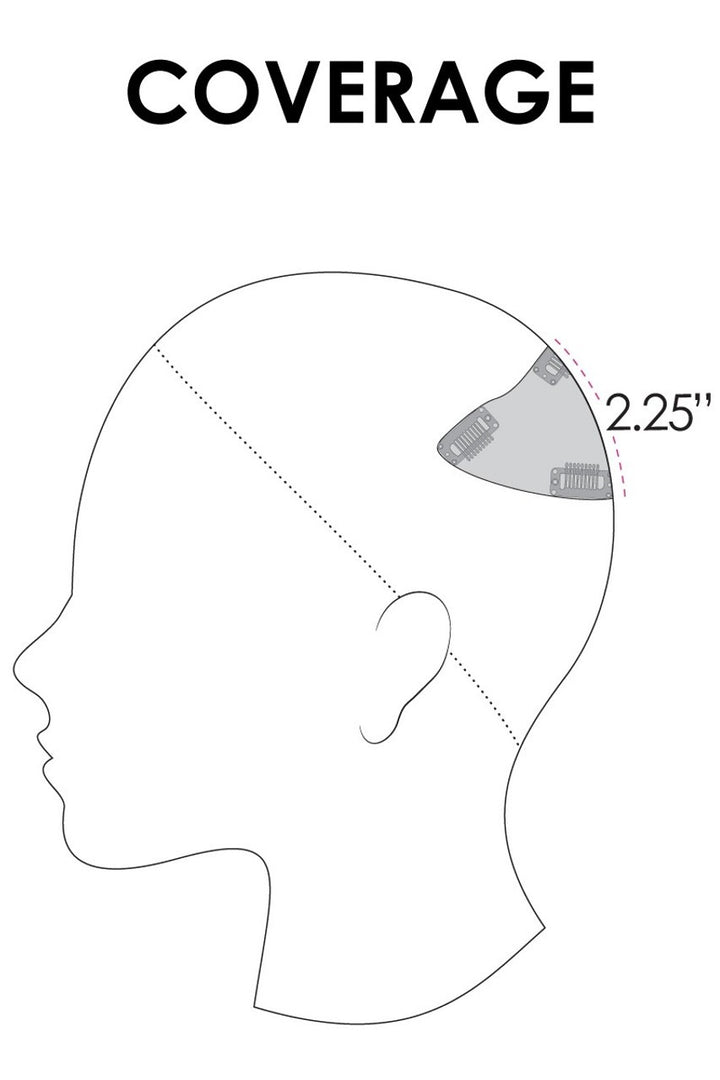 easiCrown HH 12": Remy Human Hair Topper | Mono Top