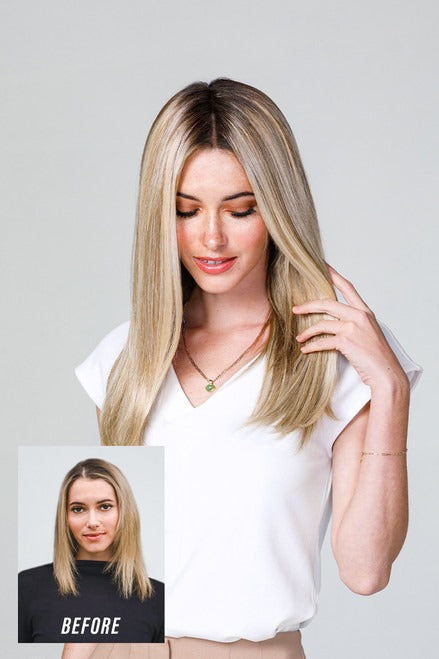 easiPart T HD 18": Synthetic Topper | Heat Friendly, Mono Top