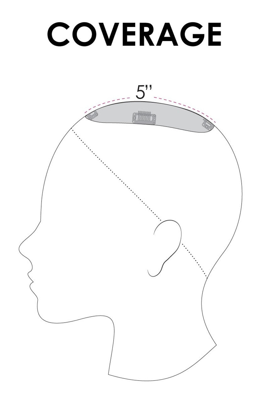 easiPart 12": Remy Human Hair Topper