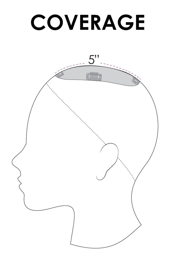 easiPart French 8": Remy Human Hair Topper