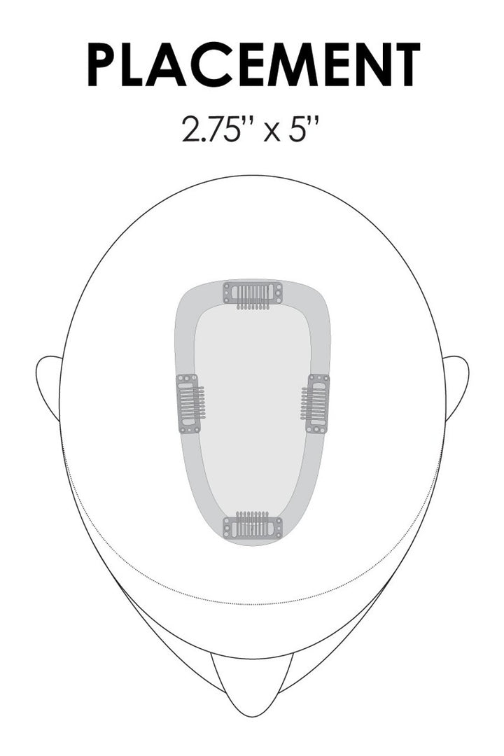 easiPart French 8": Remy Human Hair Topper