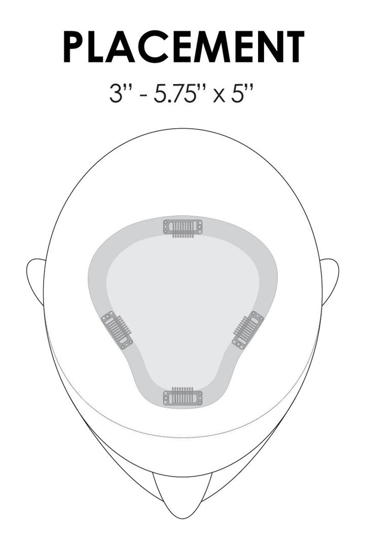 easiPart XL HD 18": Synthetic Topper | Heat Friendly, Mono Top