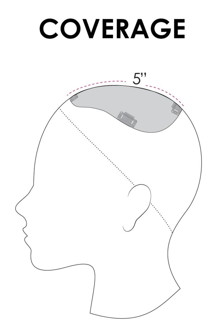 easiPart XL 8": Remy Human Hair Topper | Mono Top